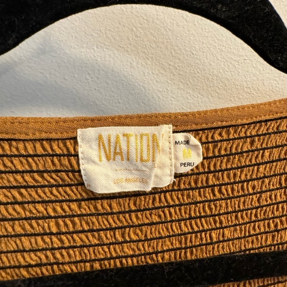 NATION LTD Bianca 80’s Smocked Tee - Picture 4 of 6